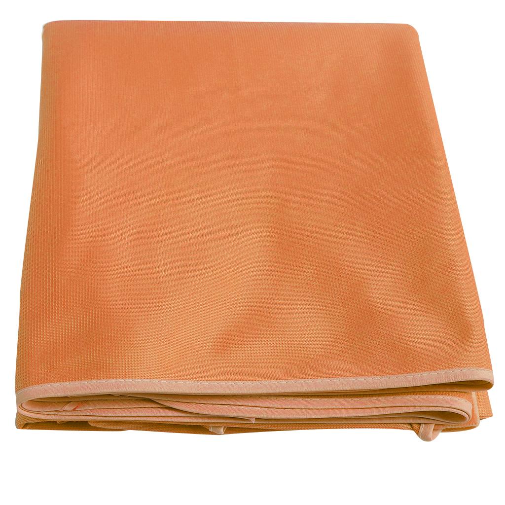Plush Beauty Massage Bed Sheet Cover with Face Hole Camel 190x80cm