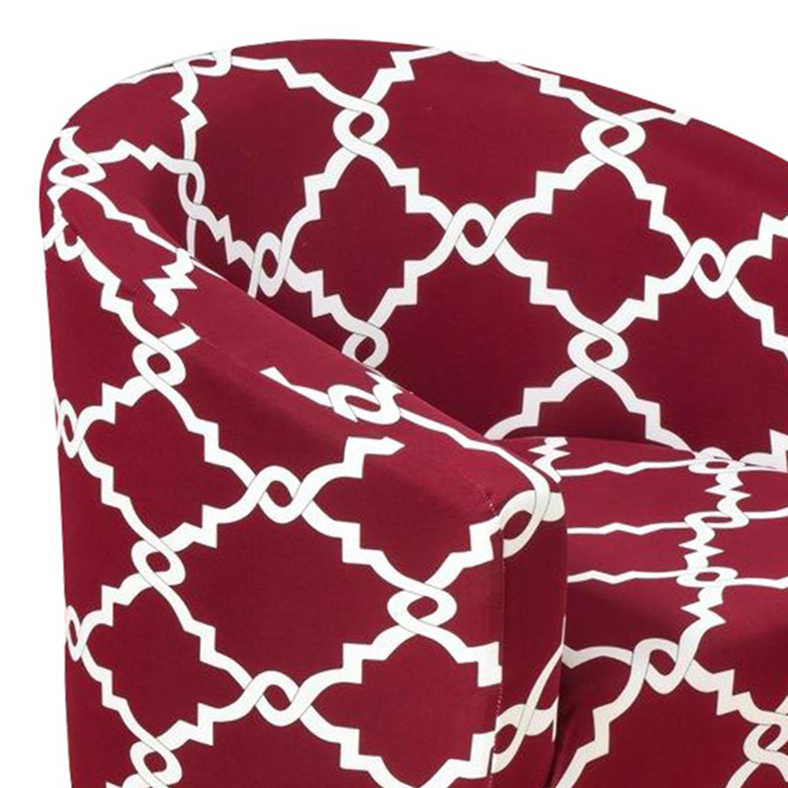 Home Tub Chair Covers Elastic Armchair Single Sofa Slipcover Red