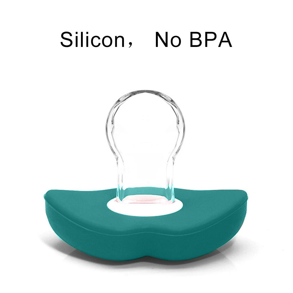 2xNovelty Lips Shaped Pacifier Silicone Baby Pacifer for Toddler  Dark Green