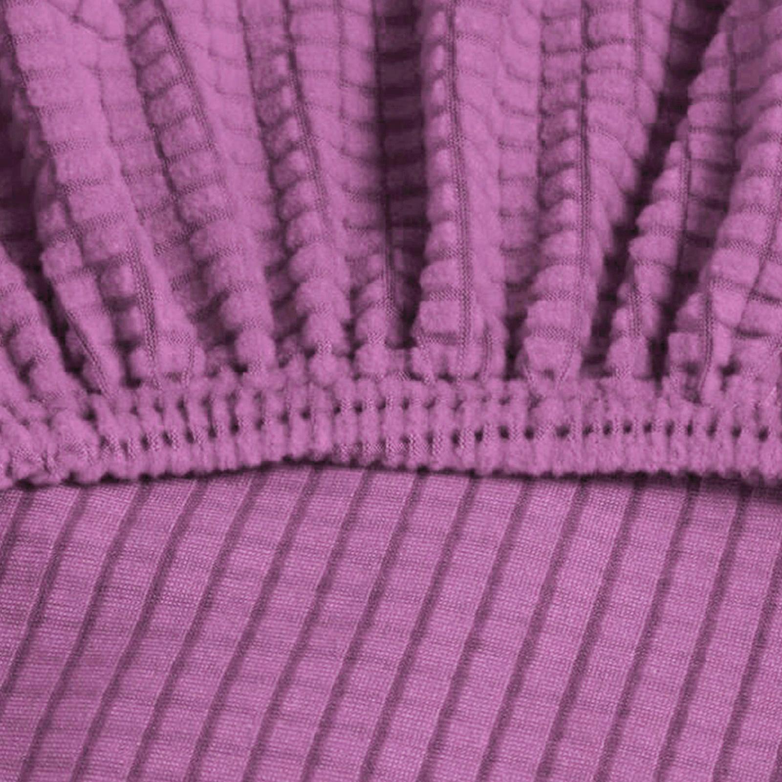 2x Fabric Saucer Chair Slipcover Stretch Removable Moon Chair Cover 