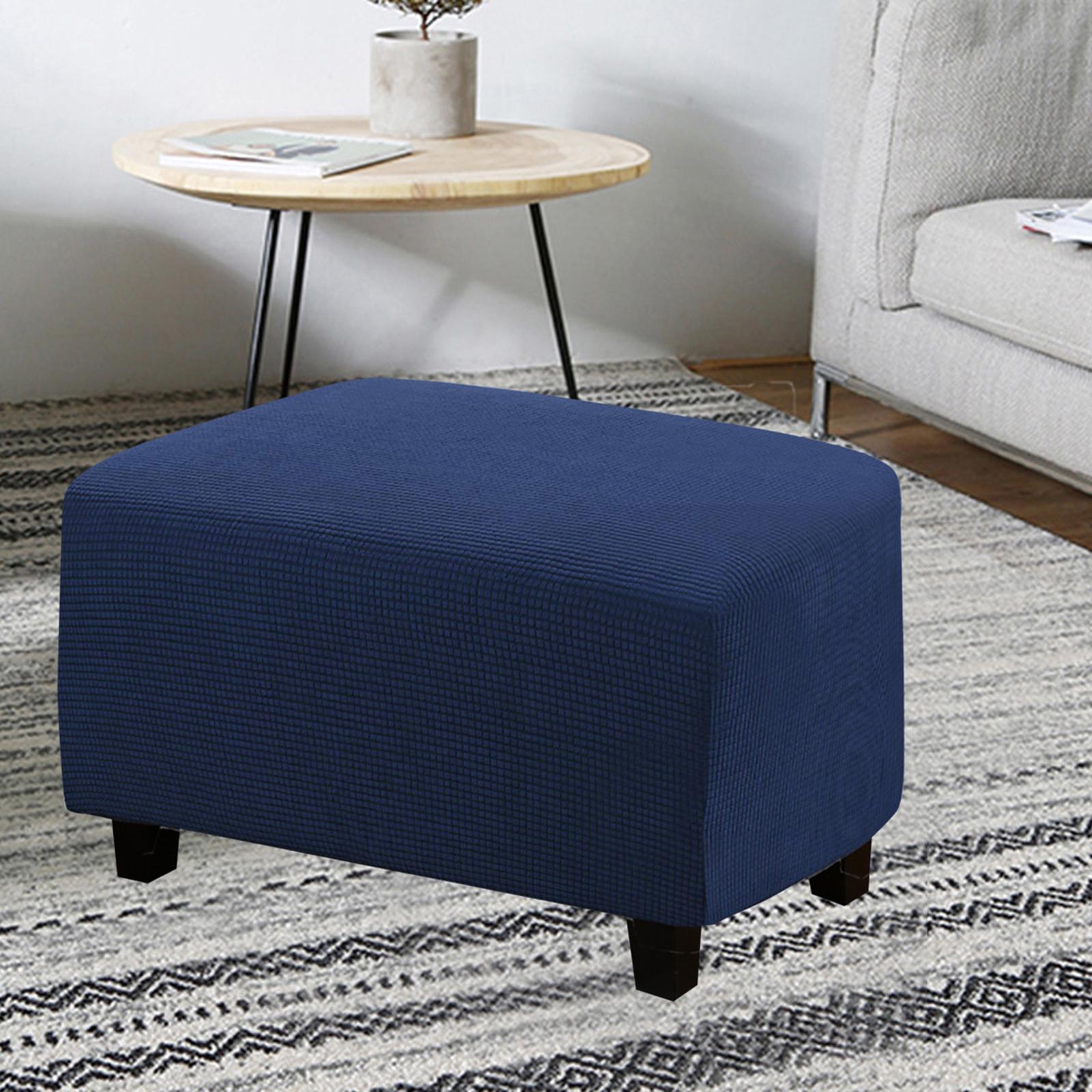 Ottoman Cover Footrest Sofa Cover Living Room Storage Ottoman Protect Cover