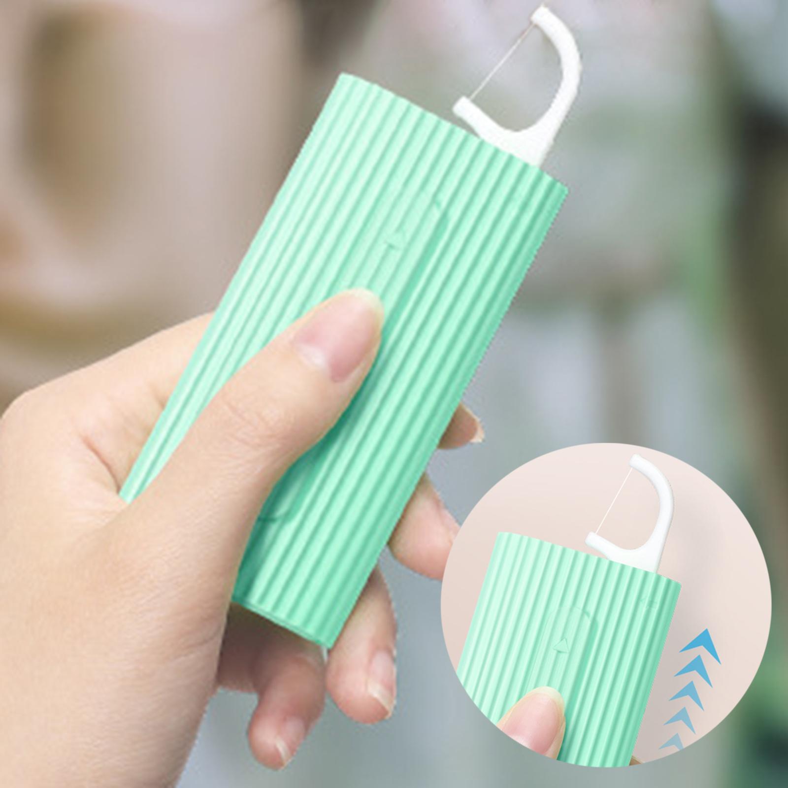 household Floss Carrying Case Flosser Dispenser household Picks for Hotel Green