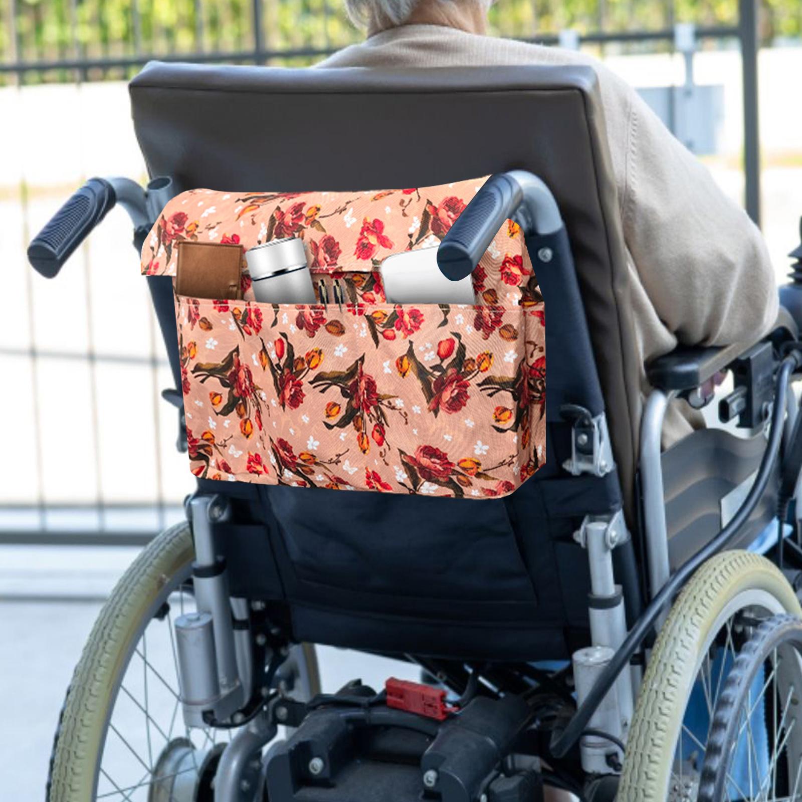 Wheelchair Bag Multipurpose Waterproof Multi Pockets Wheelchair Backpack Bag