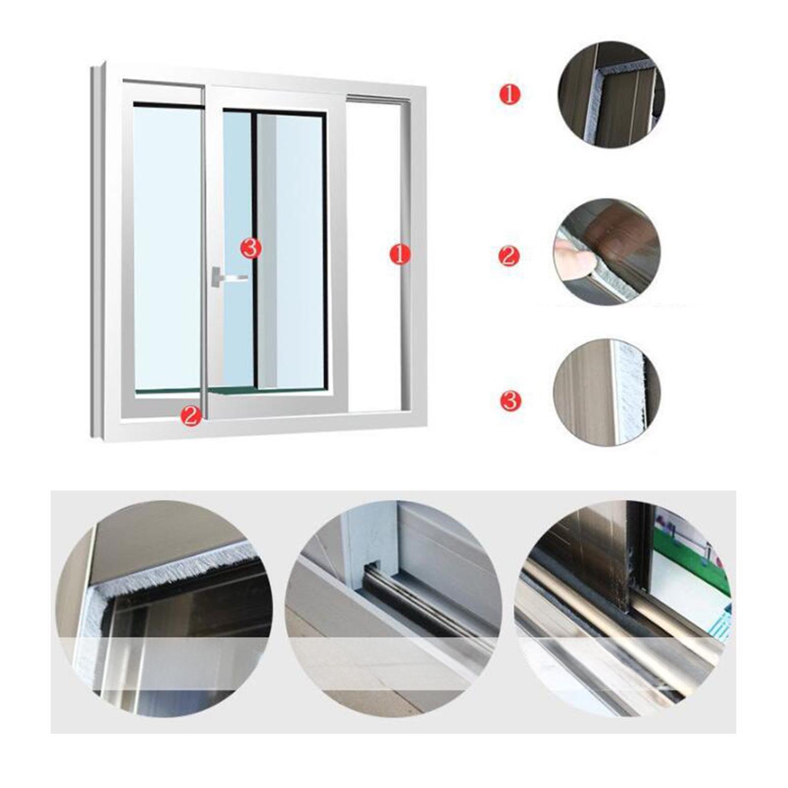 Weather Strip Strong Stickiness Waterproof Dustproof Window Door Seal Strip White
