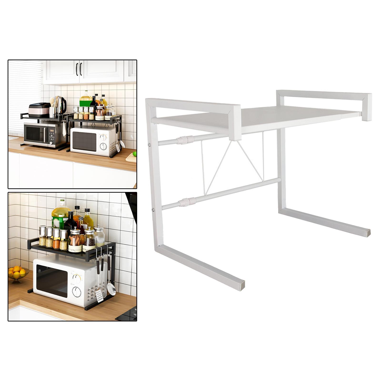 Expandable Microwave Stand Sturdy Microwave Shelf for Restaurant Home Dishes
