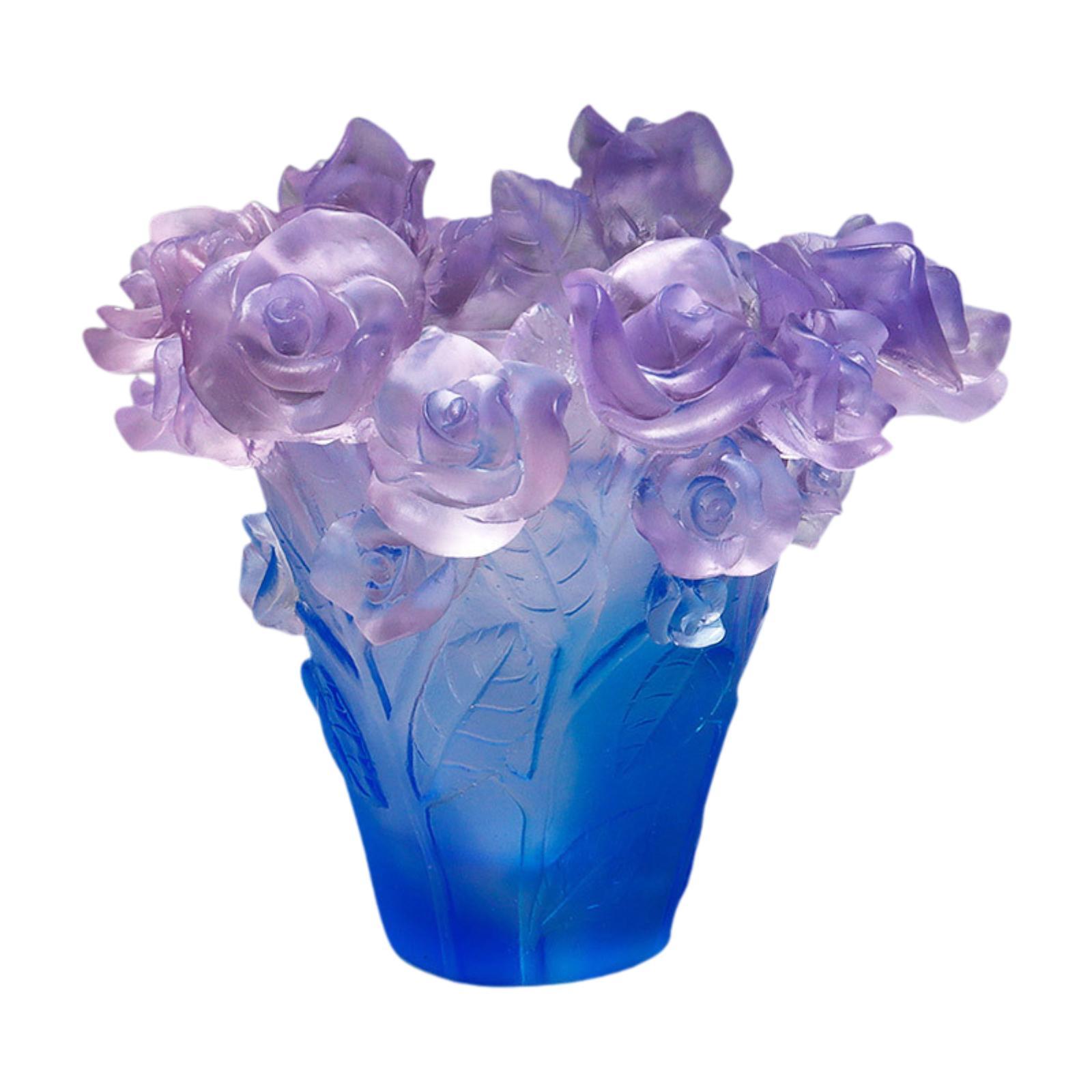 Glass Bud Vase Blue