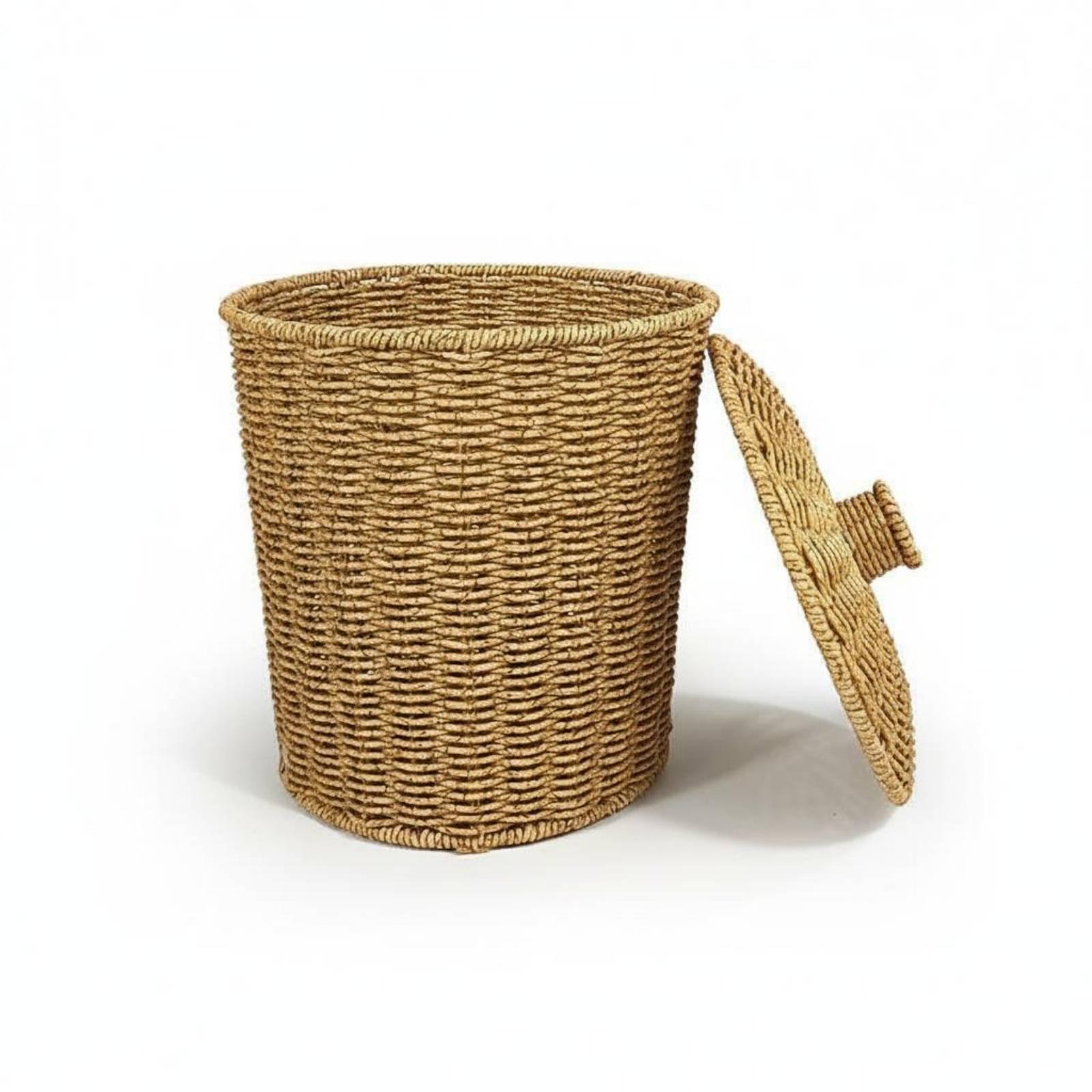 Rattan Trash Bin