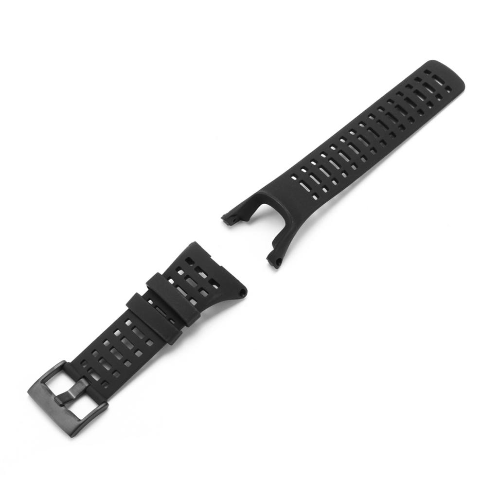 23mm Replacement Black Silicone Rubber Watch Band Strap for Suunto Ambit