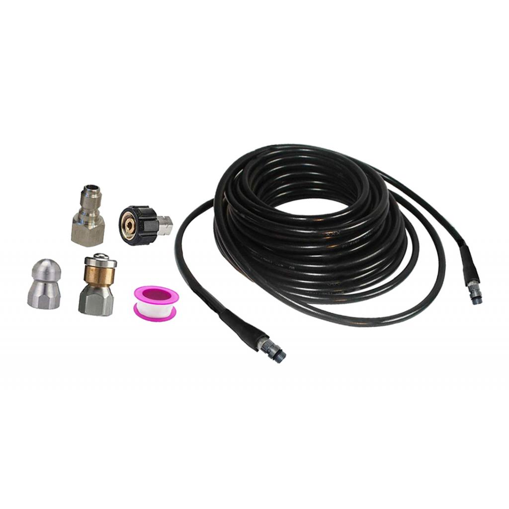 Pressure Washer Sewer Cleaning Pipe Jetter Quick Connector Kits Rupper 10m