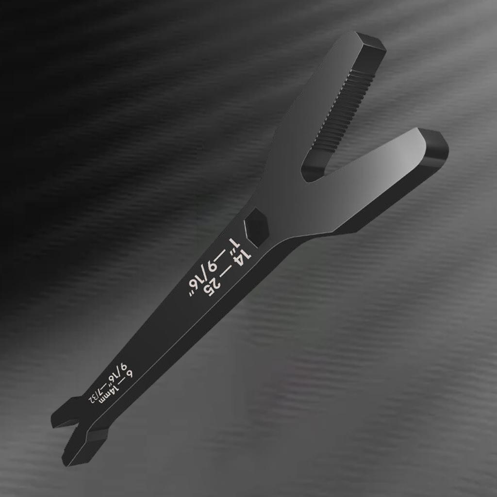 Y Shaped Wrench Spanner Universal Self-tightening Wrench Black