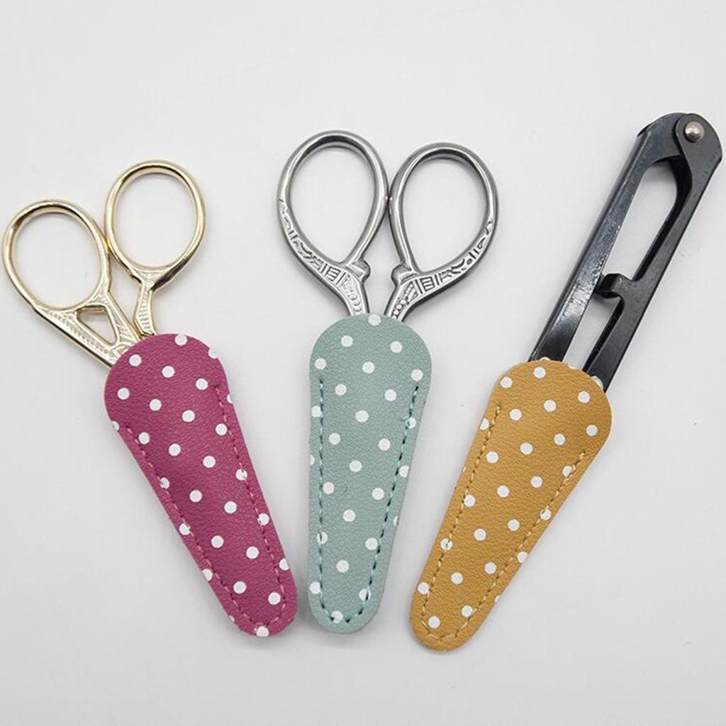 3 Pieces Embroidery Scissors Sheath