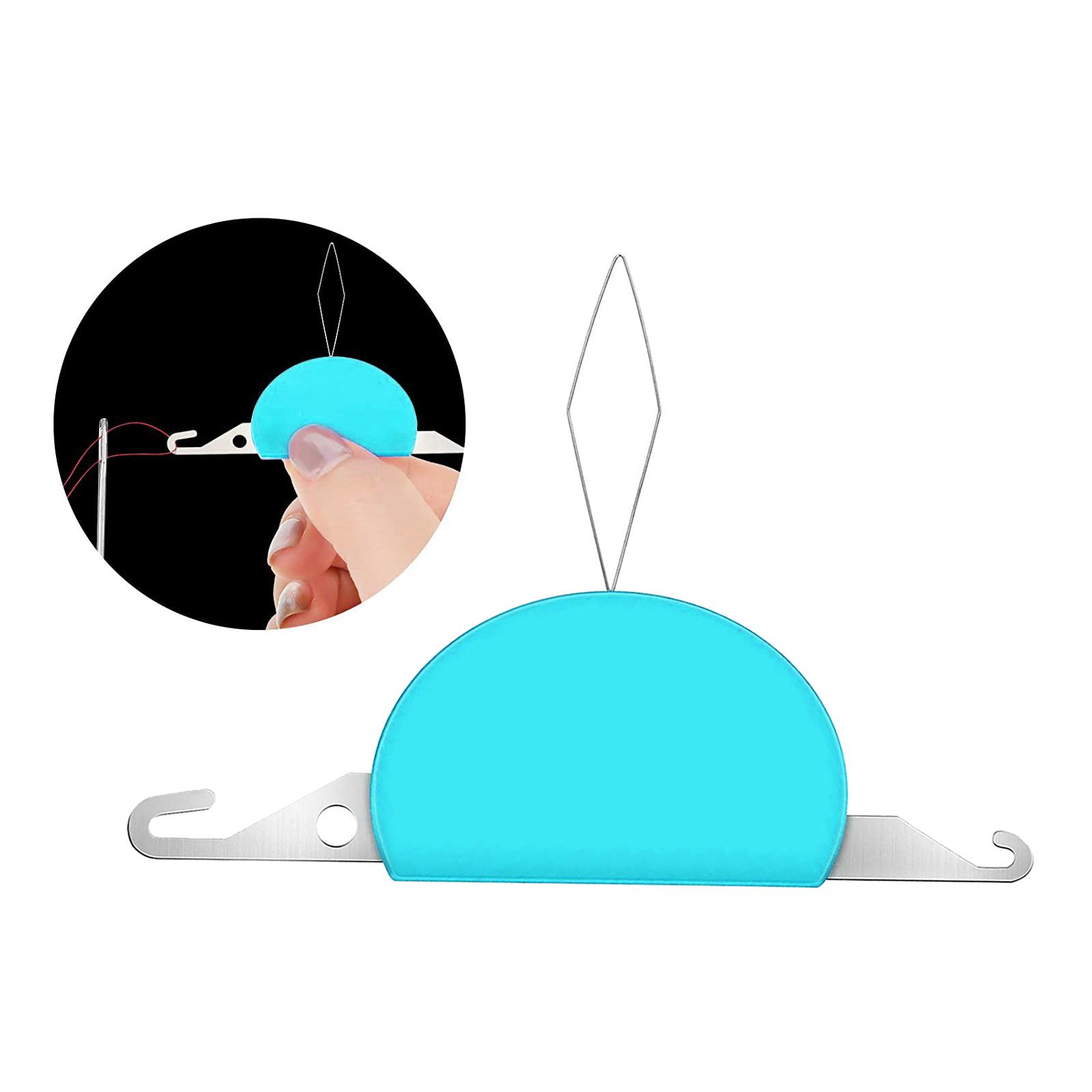 Needle Device 3 In 1 Needle Threader Thread Guide Sewing Machine Blue