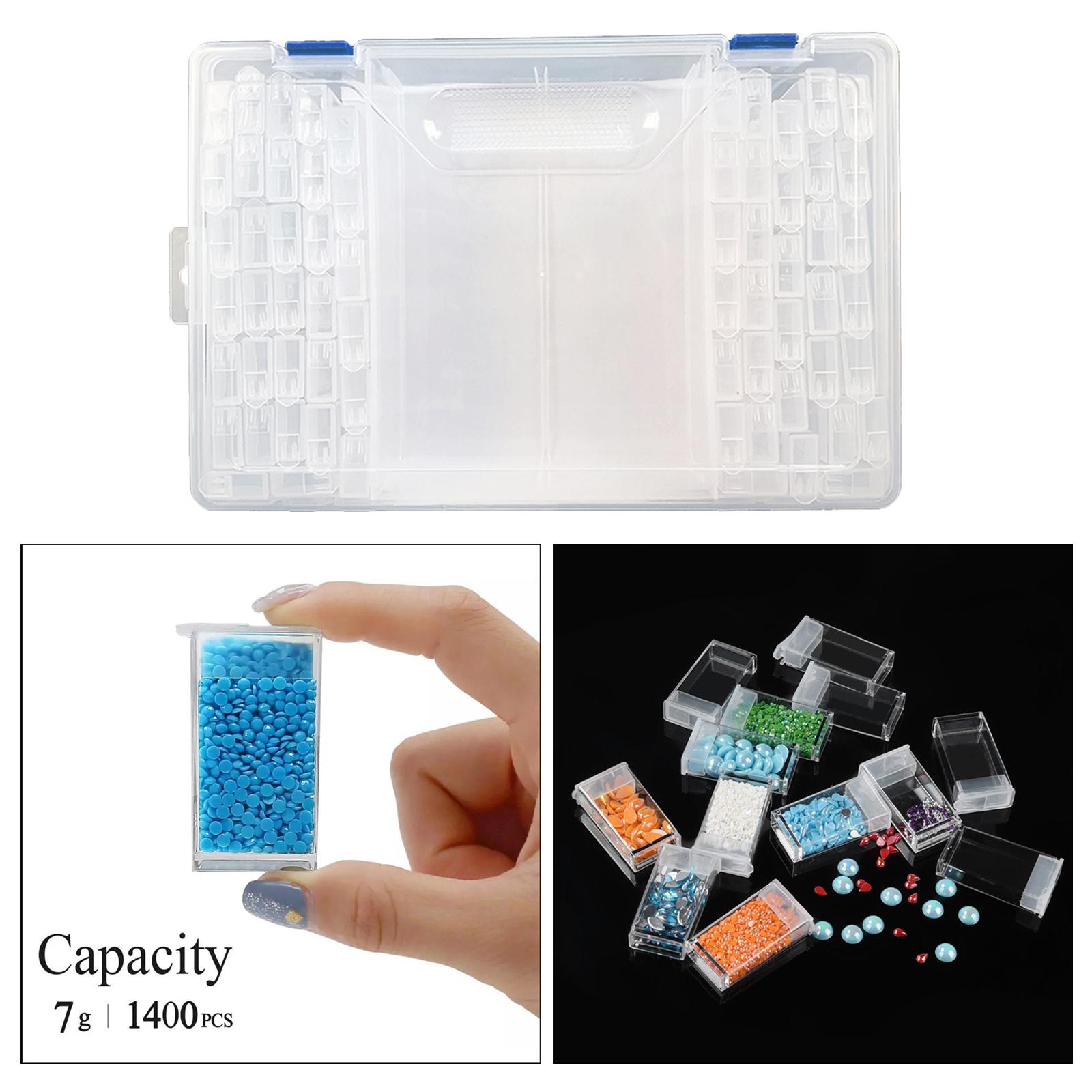 64 Grids Plastic Diamond Painting Storage Box Art Crafts Organizer Container