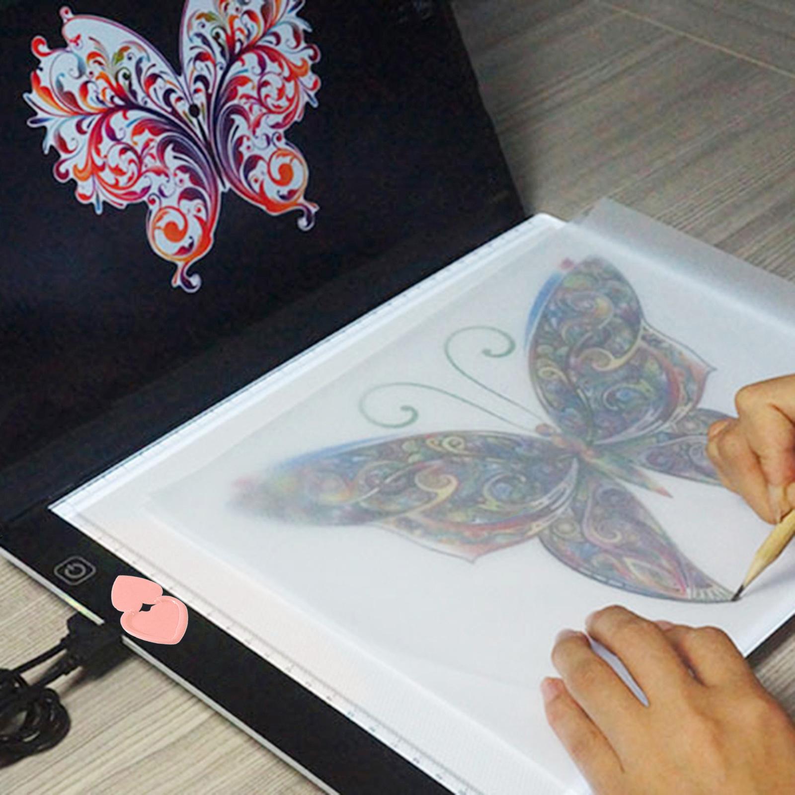 3x2 Pieces Diamond Painting Light Pad Switch Cover Heart Shape Button Guard