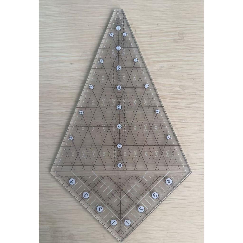 Acrylic Quilting Template Ruler Patchwork Measuring Periwinkle for Supplies M