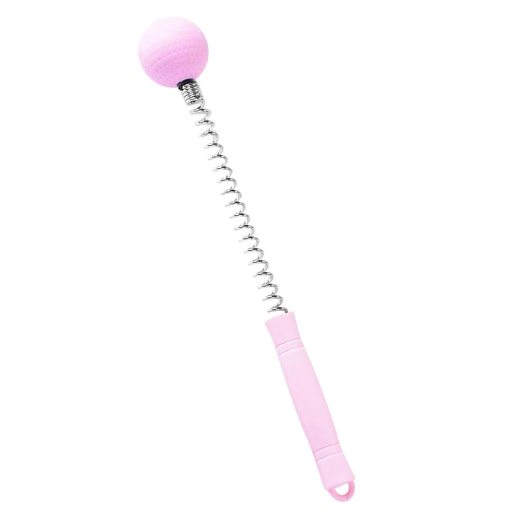 2xGolf Spring Massage Ball Fatigue Relief Tool Body Self Knock Hammer Pink