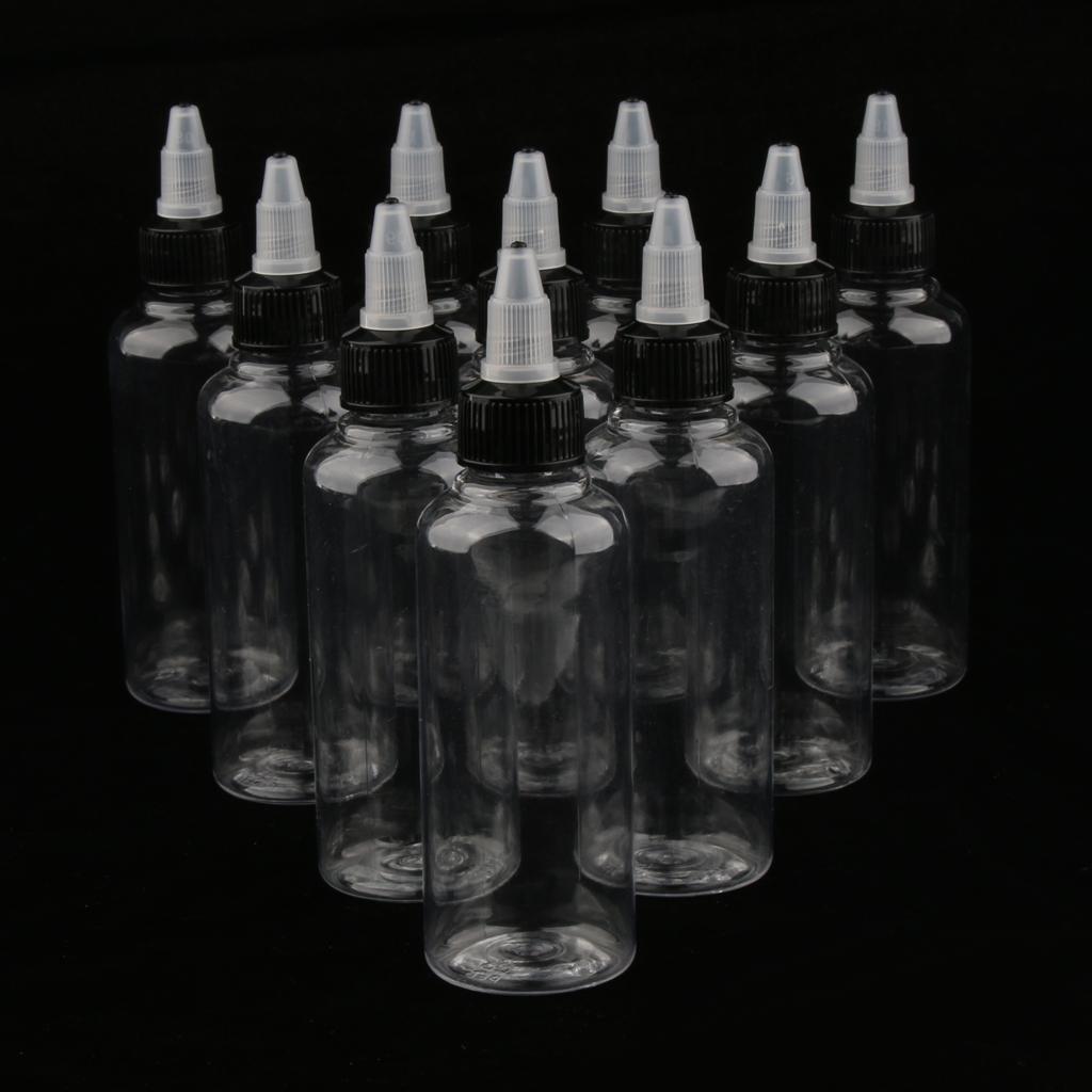 Squeeze Bottle 100ml Twist Top 10pcs