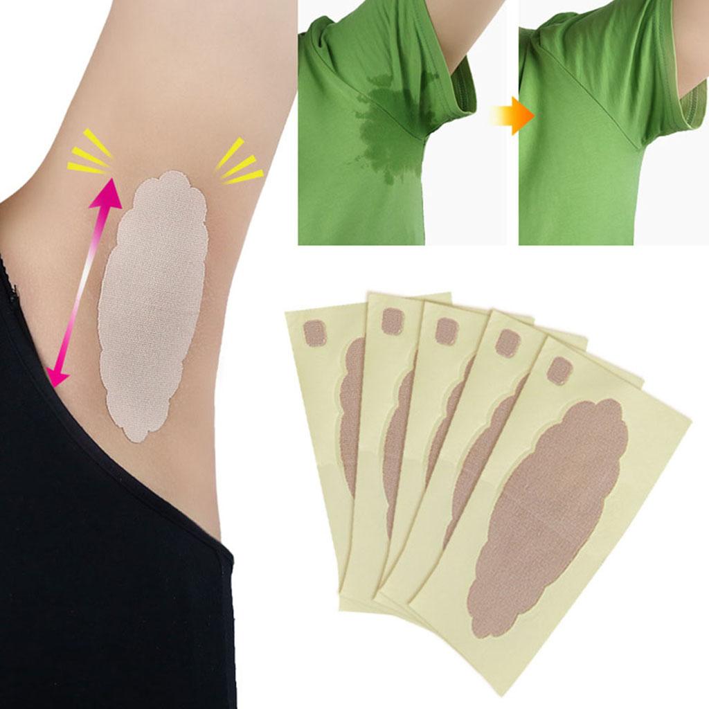 5 Pcs Underarm Armpit Sweat Pads Stickers Shield Guard Absorbing Disposable
