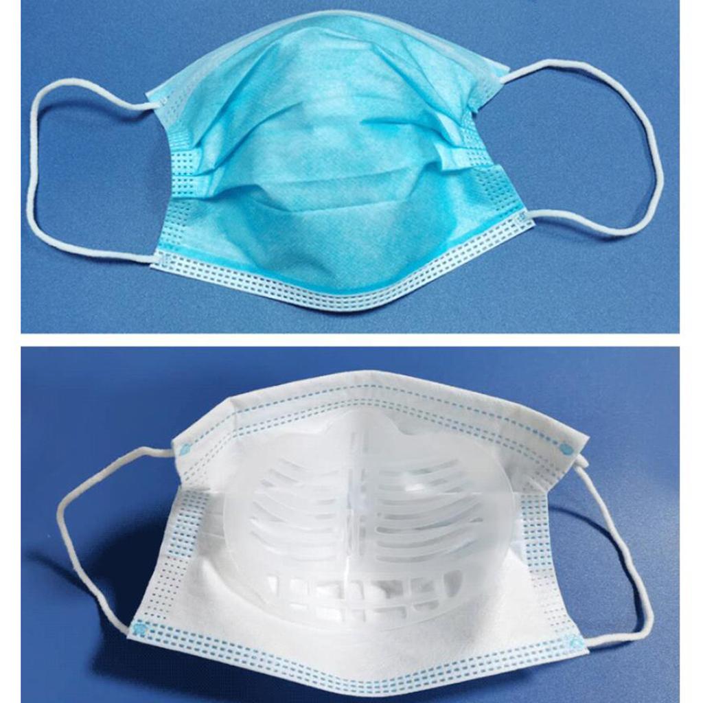 Reusable 3D Face Inner Support Frame Nose Breathing Space 30 Pieces