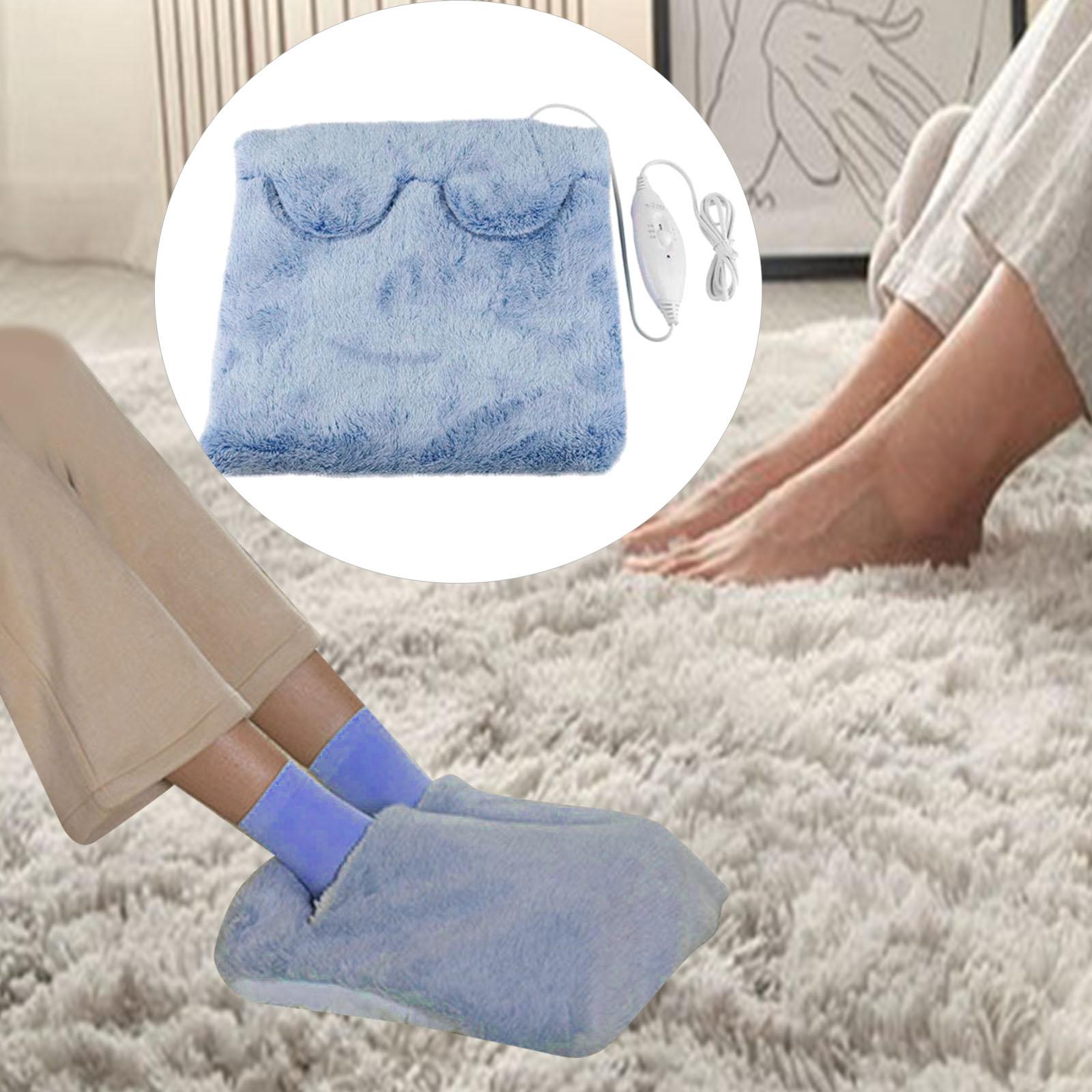 USB Feet Warmer Electric Heated Foot Warmers Fast Heating Home  Blue