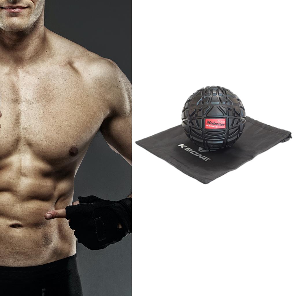Muscle Max Massage Ball for Fascial Relaxation Relax Tight Muscle 12cm black