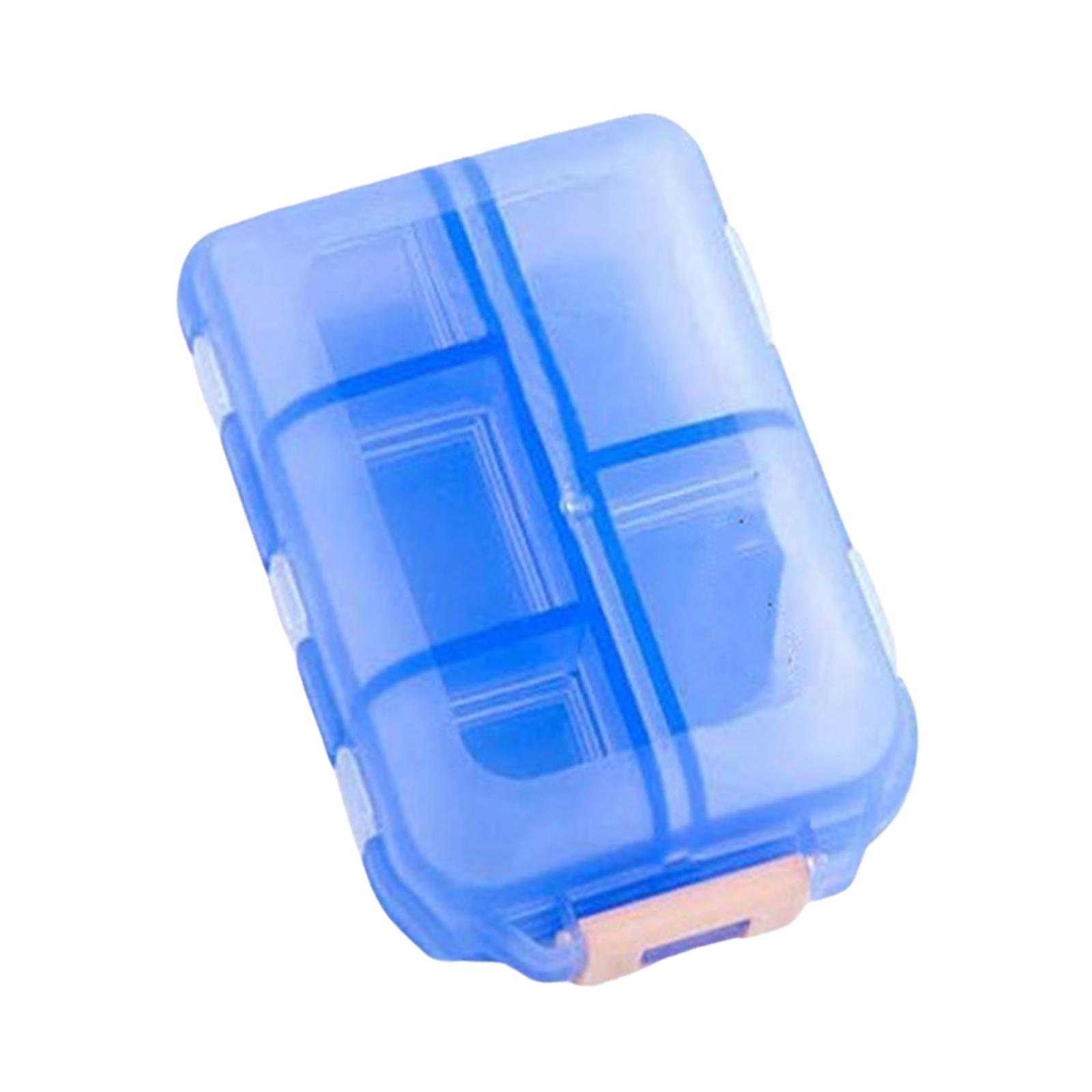 Travel Pill Organizer Small Pill Box for Hold Daily Pill Blue