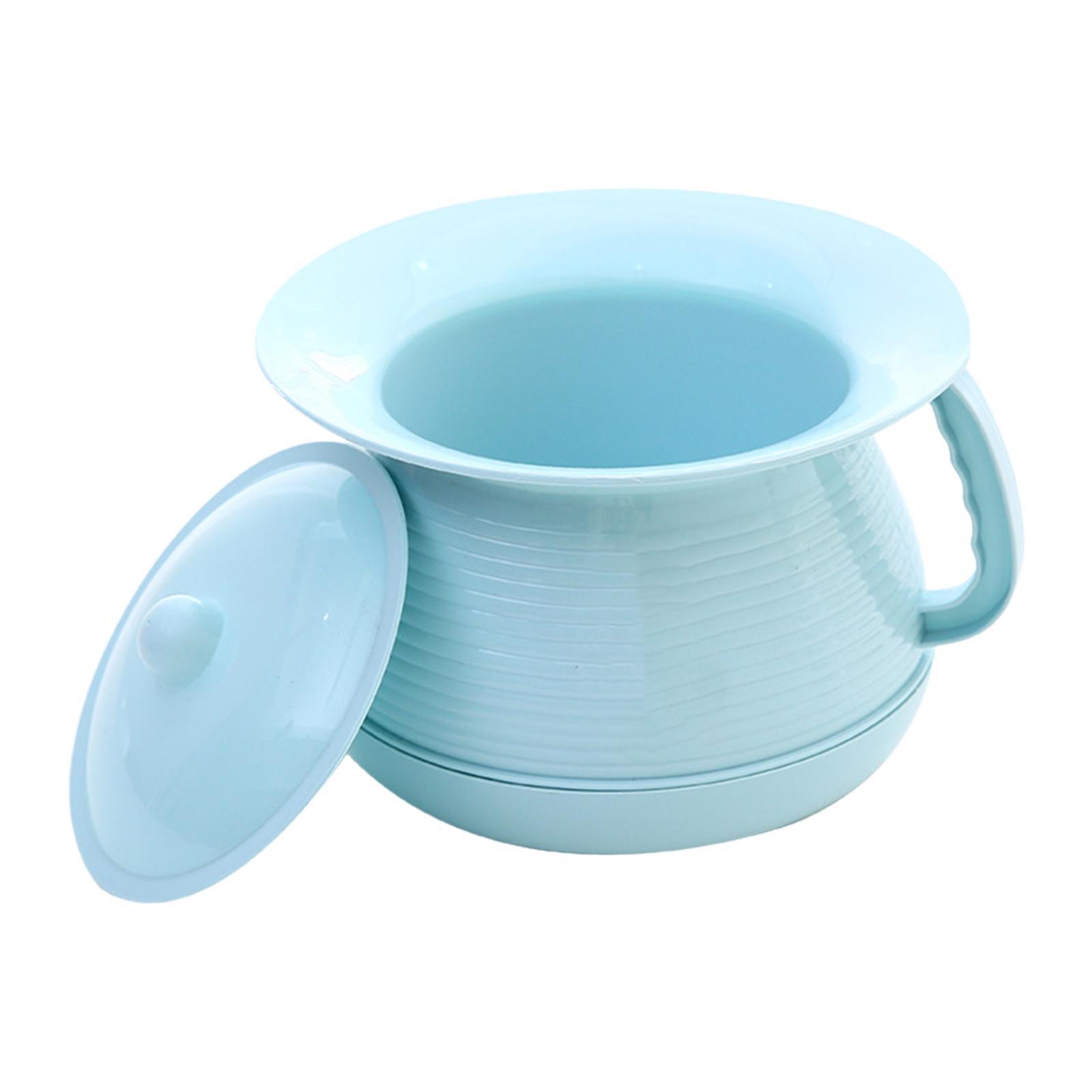 Spittoon Urinal with Lid Blue
