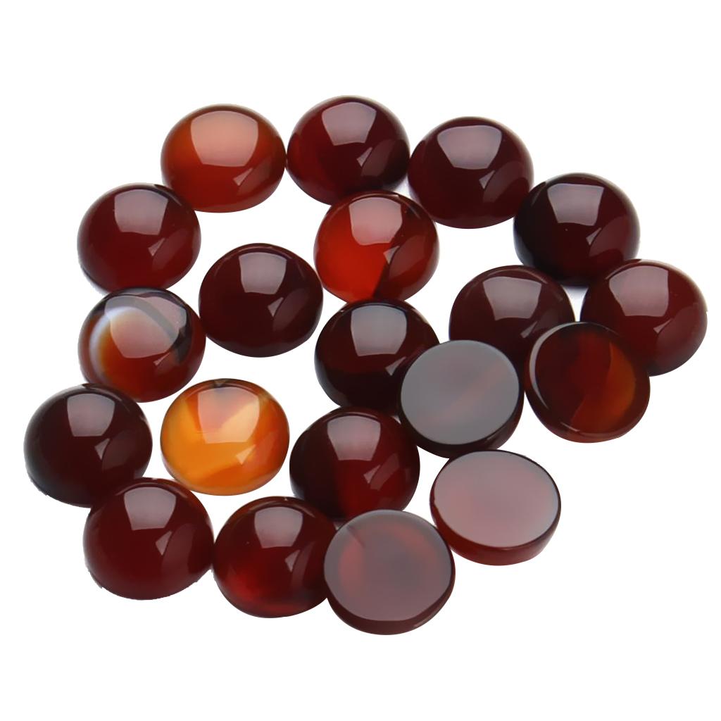 20 Half Round Cabochons Gemstone Flatback Cabochon Charms Jewelry