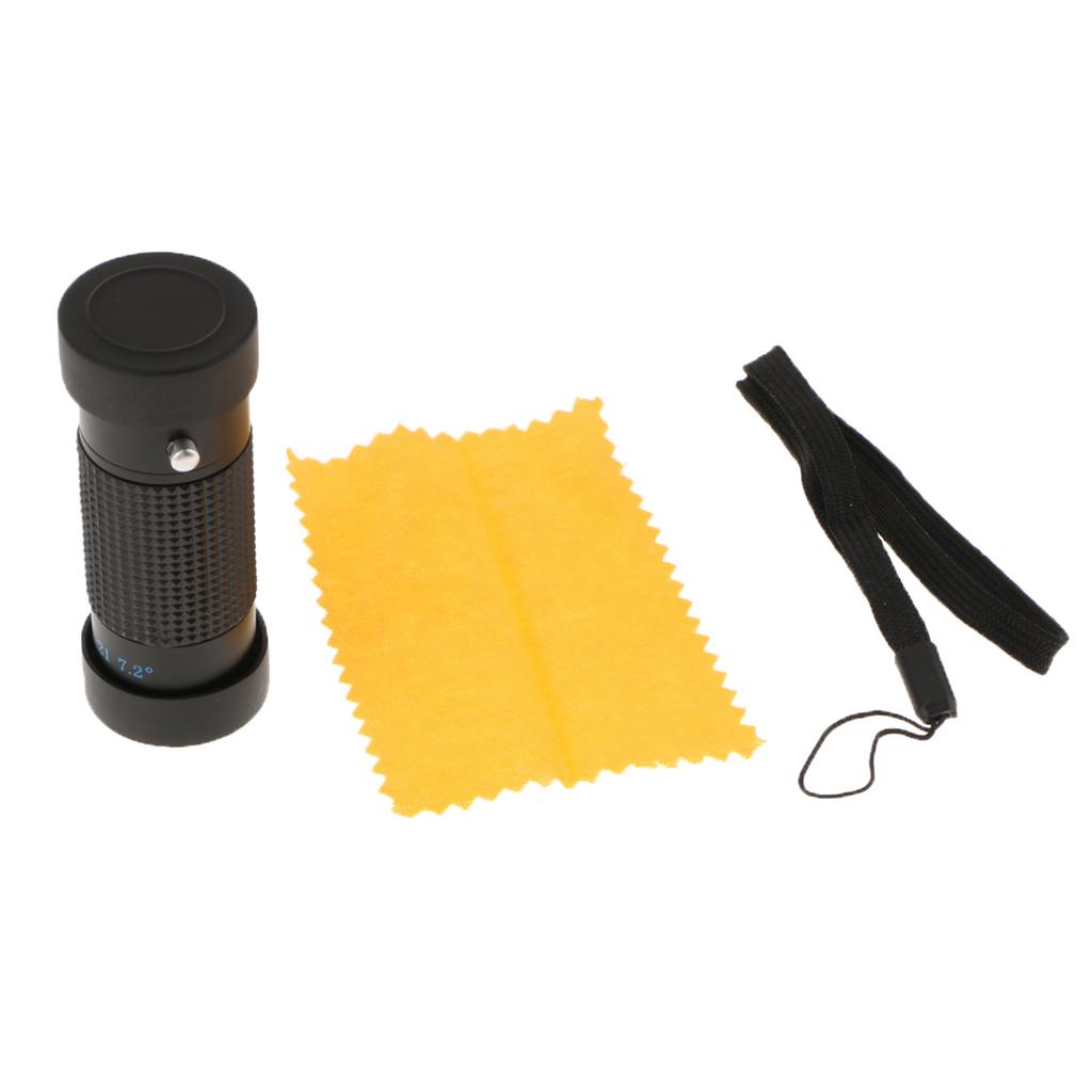 Mini Extra Short Focus 8x21 Monocular Typoscope Microscope Kits Black