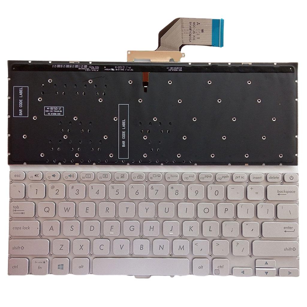 Laptop US Layout Keyboard Silver Replaces for ASUS S403F A403F x403F