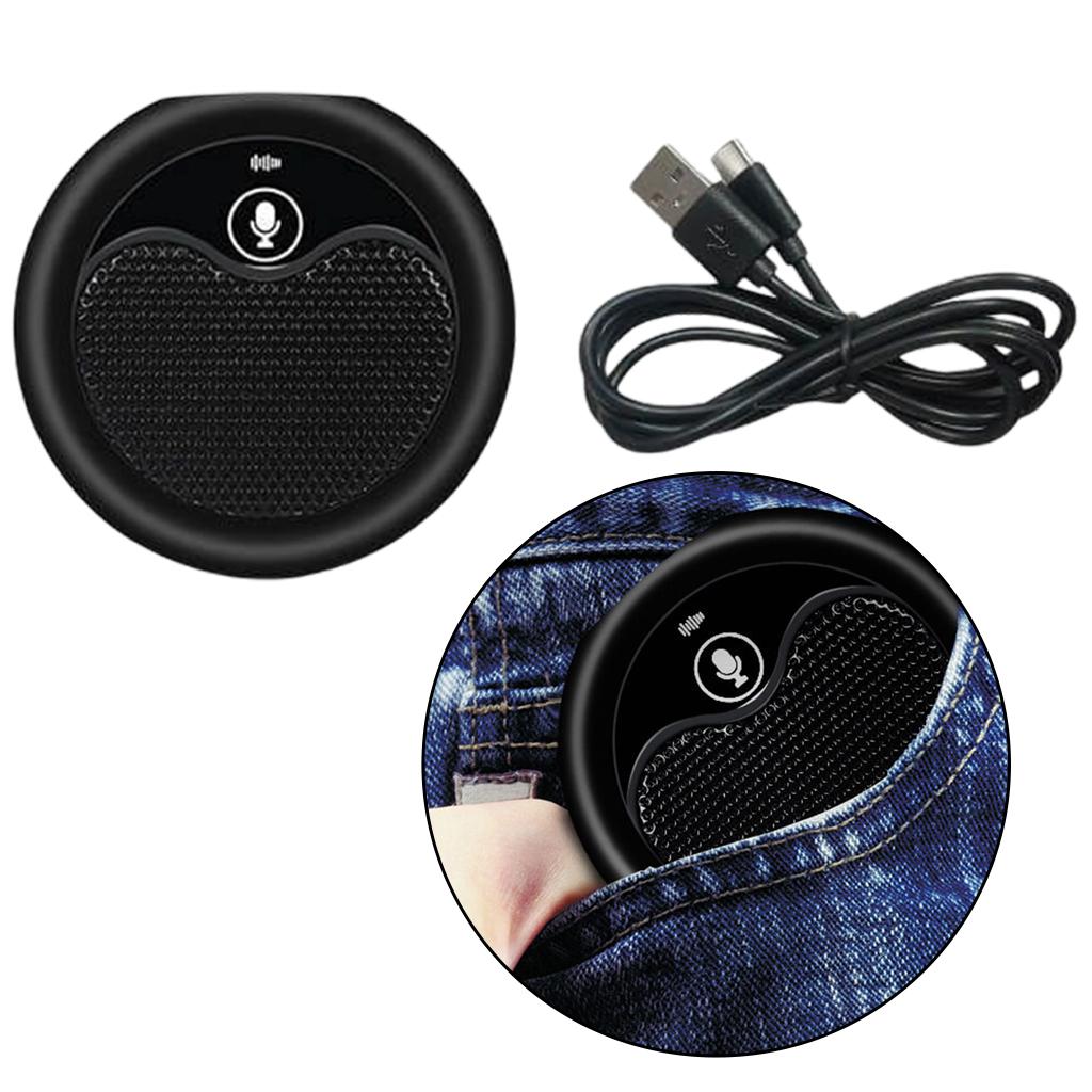 USB Conference Microphone Plug & Play Echo Cancellation for Meeting Laptop