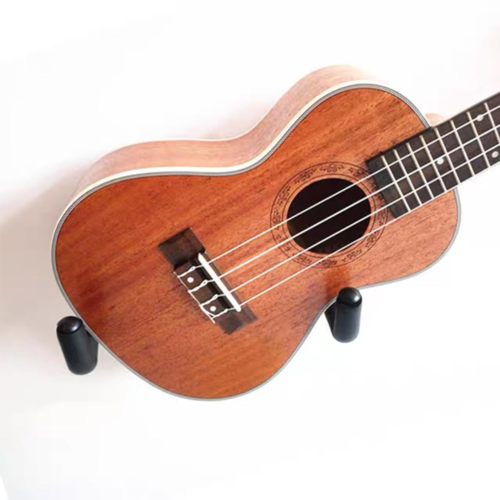 Horizontal Guitar Wall Hanger Safety Wall Mount Holder with Picks Set