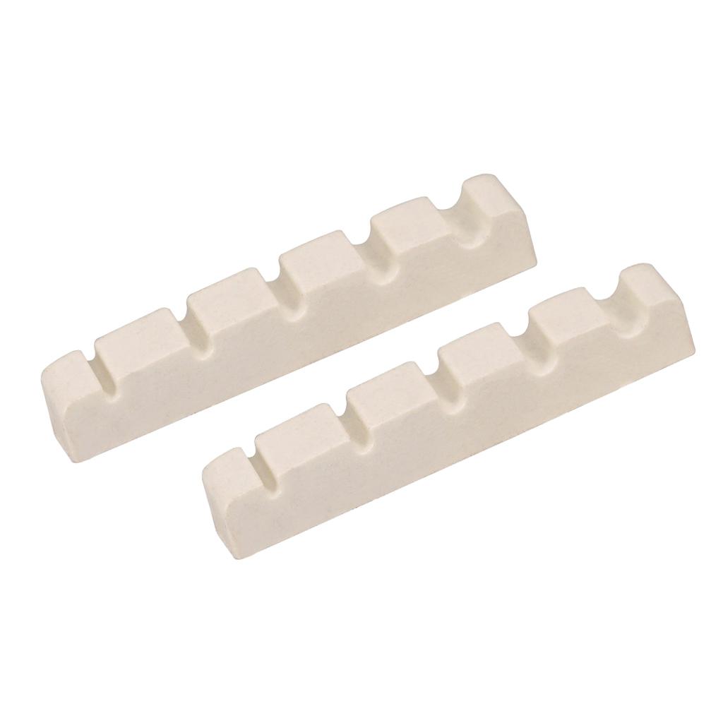 2pcs Plastic Slotted Nut for Electric Bass Parts
