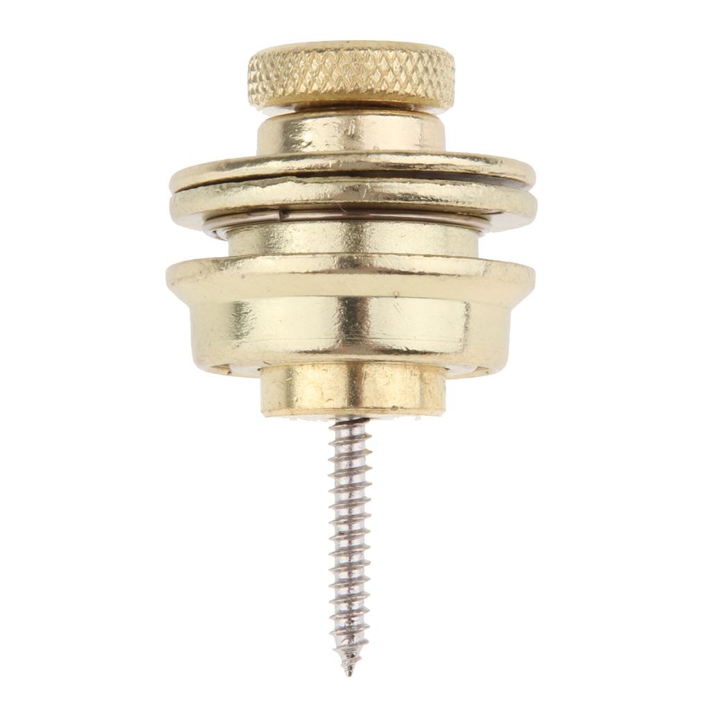 Guitar Strap Locks Buttons Security  Straplocks Strap Retainer System Gold