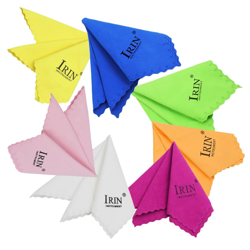7Pcs IRIN Cleaning Polish Wipe Cloth for Musical Instrument Guitar Violin