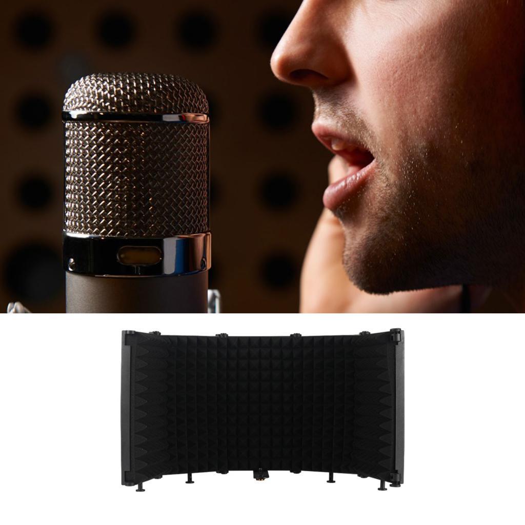 Adjustable Microphone Shield Isolation Reflection Filter Vocal Booth