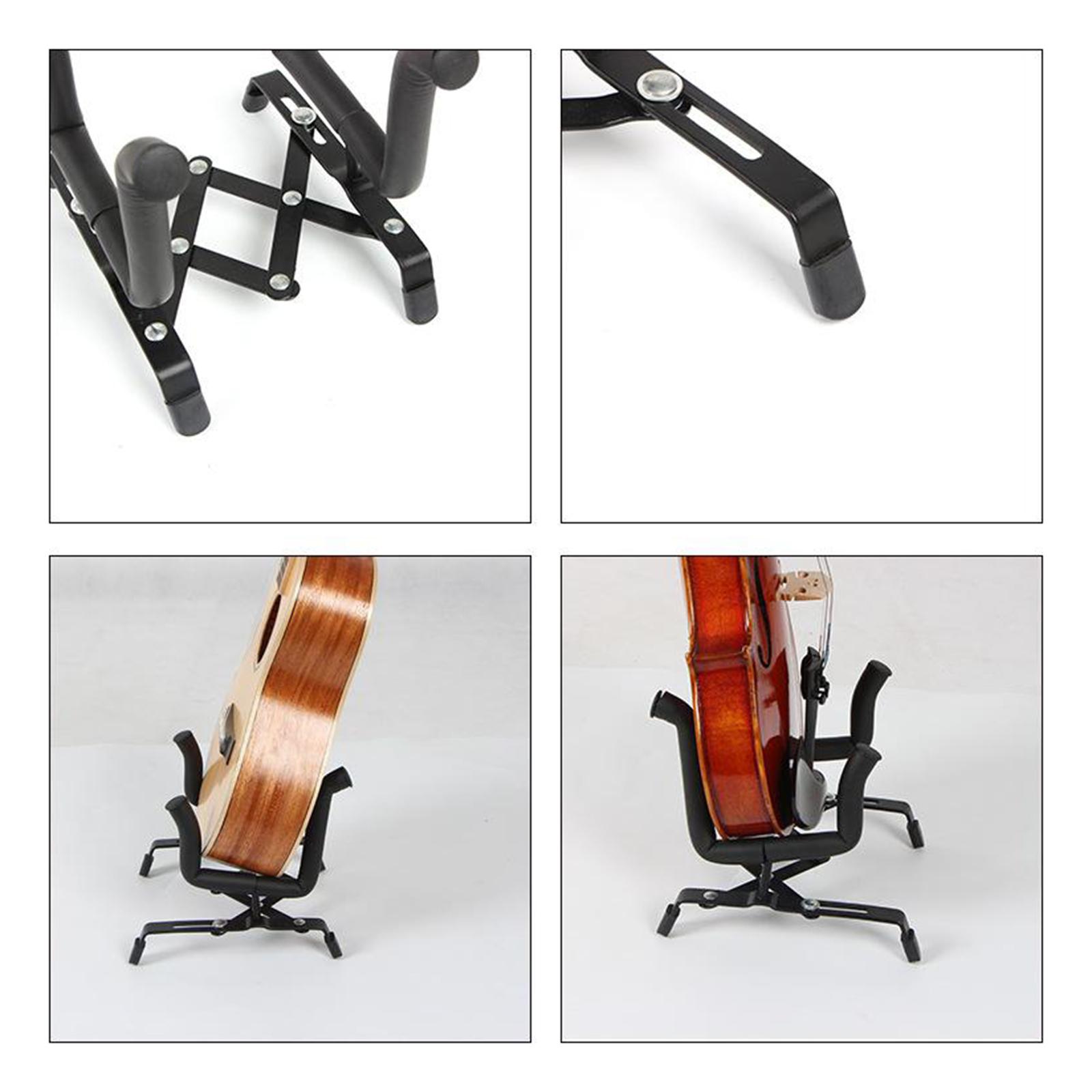 2xAdjustable Ukulele Stand Universal for Violin Ukulele Shelf Pad Foam Protect