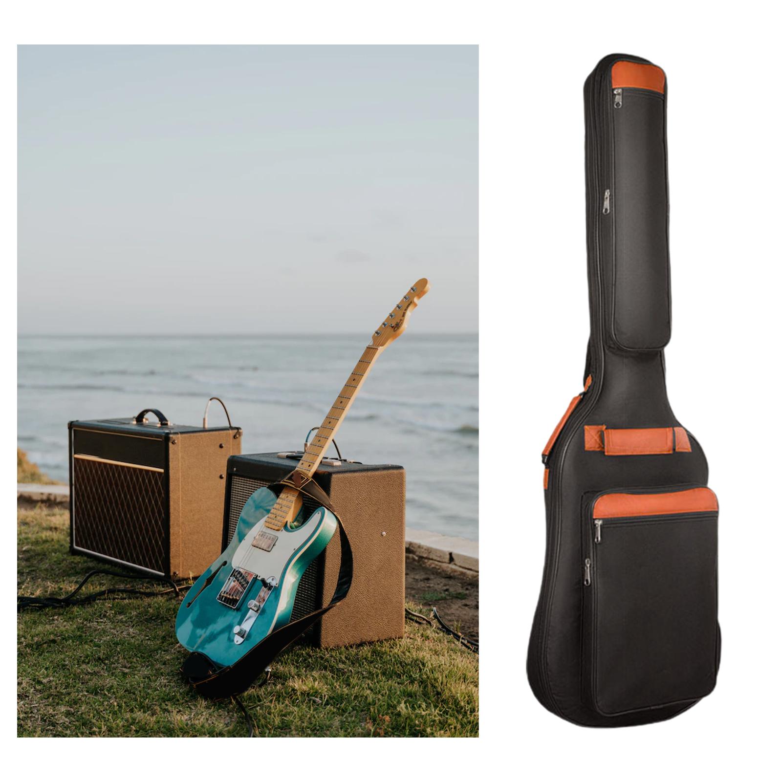 Electric Guitar Bag Backpack Acoustic Guitar Case Oxford Cloth Waterproof Bass