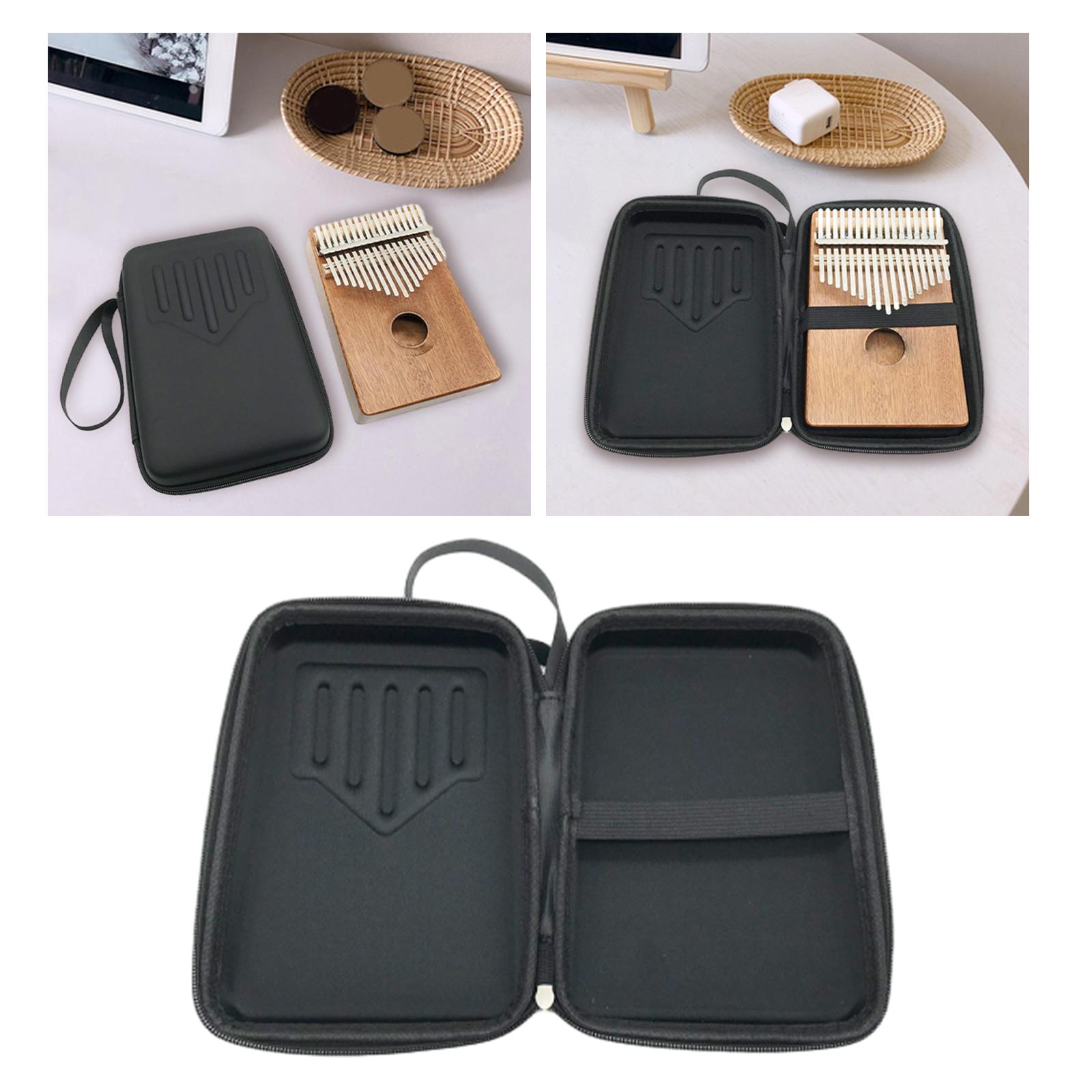 17 Keys Mbira Case Shockproof Pouch Protector with Lanyard Mbira Handbag
