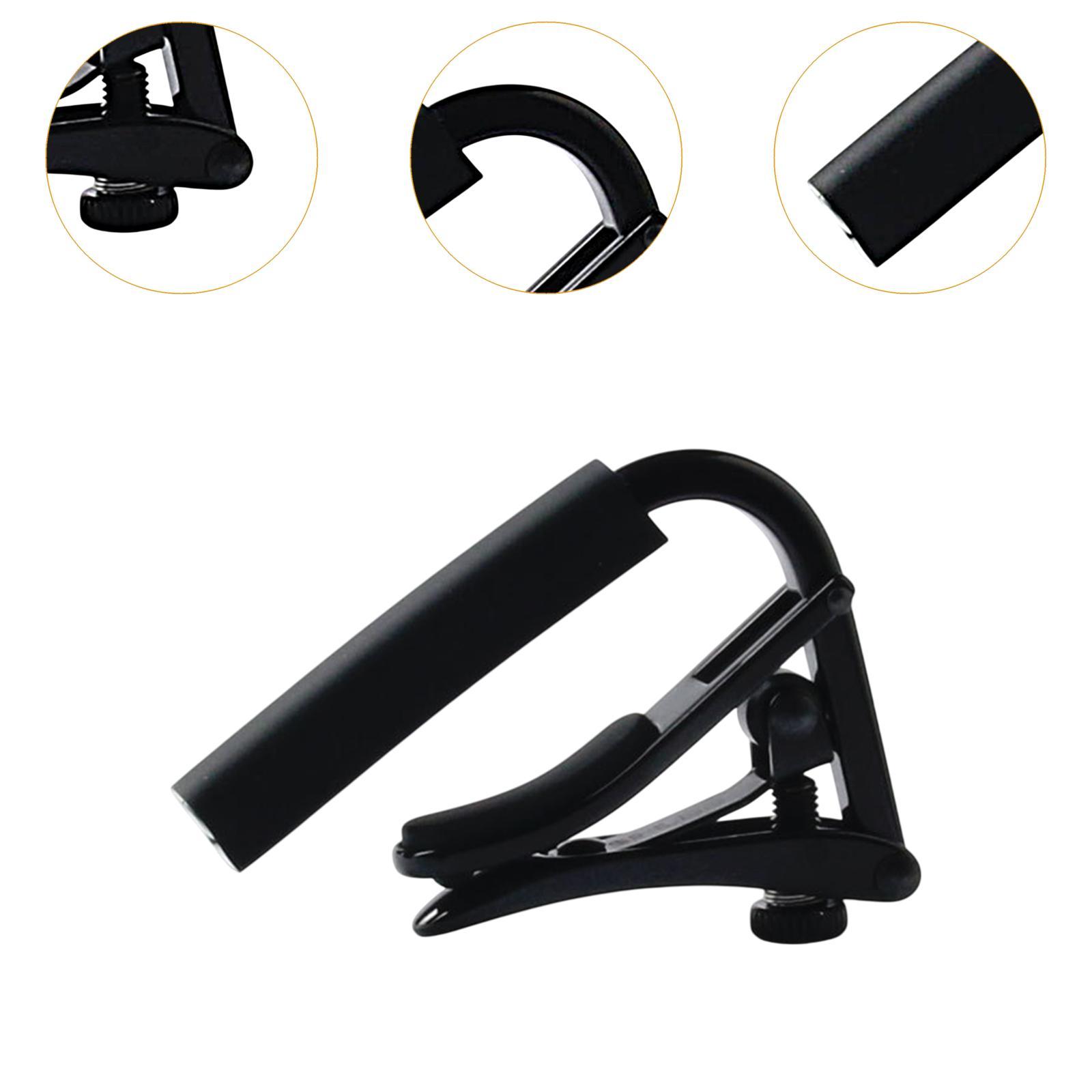 Guitar Capo Metal Lightweight Sturdy String Instriment Capo Guitar Accessory Black