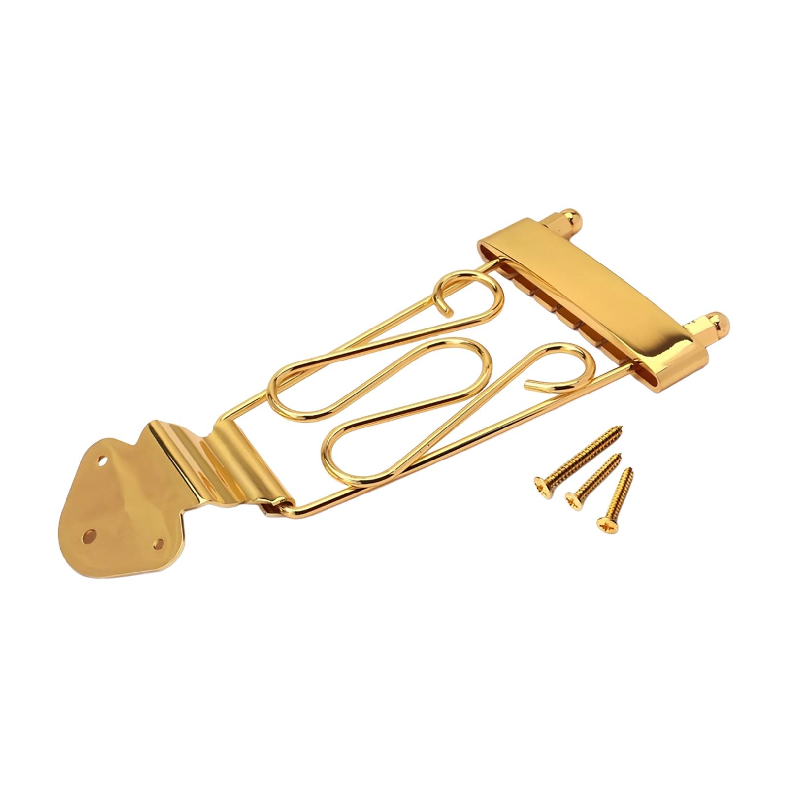 Electric Guitar Trapeze Tailpiece Gold