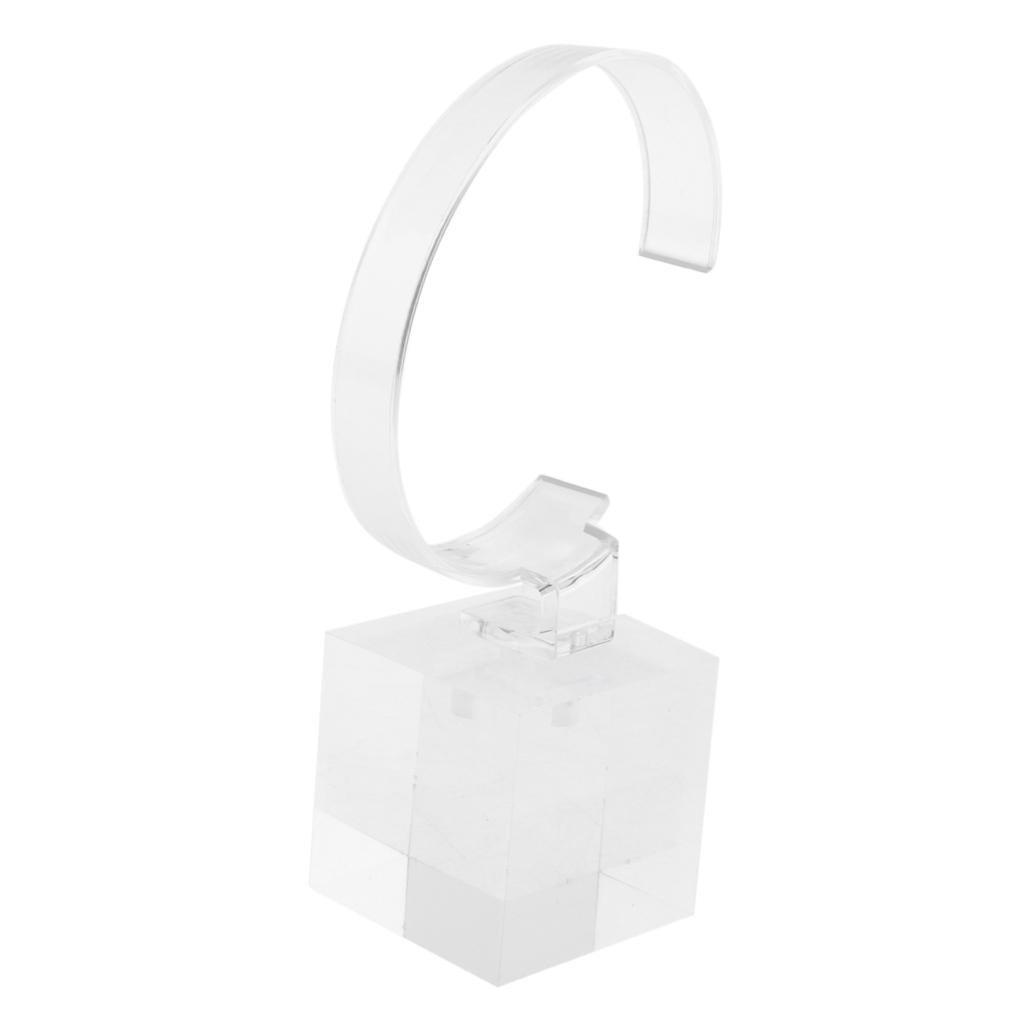 Acrylic Watch Display Stand Showcase Bracelet Display Holder 4cm Transparent