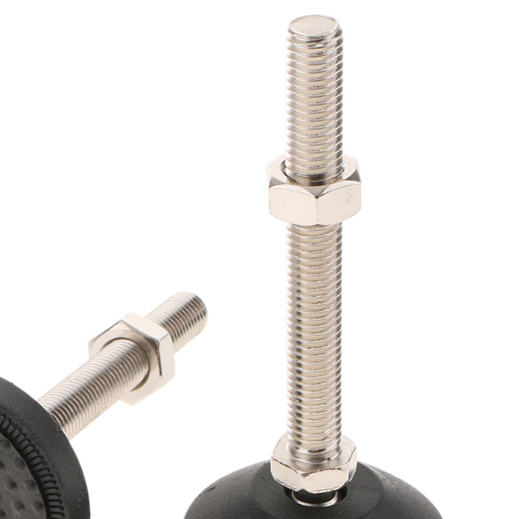 2PCS Swivel & Adjustable Carbon Steel Self Leveling Feet with Tnut eBay
