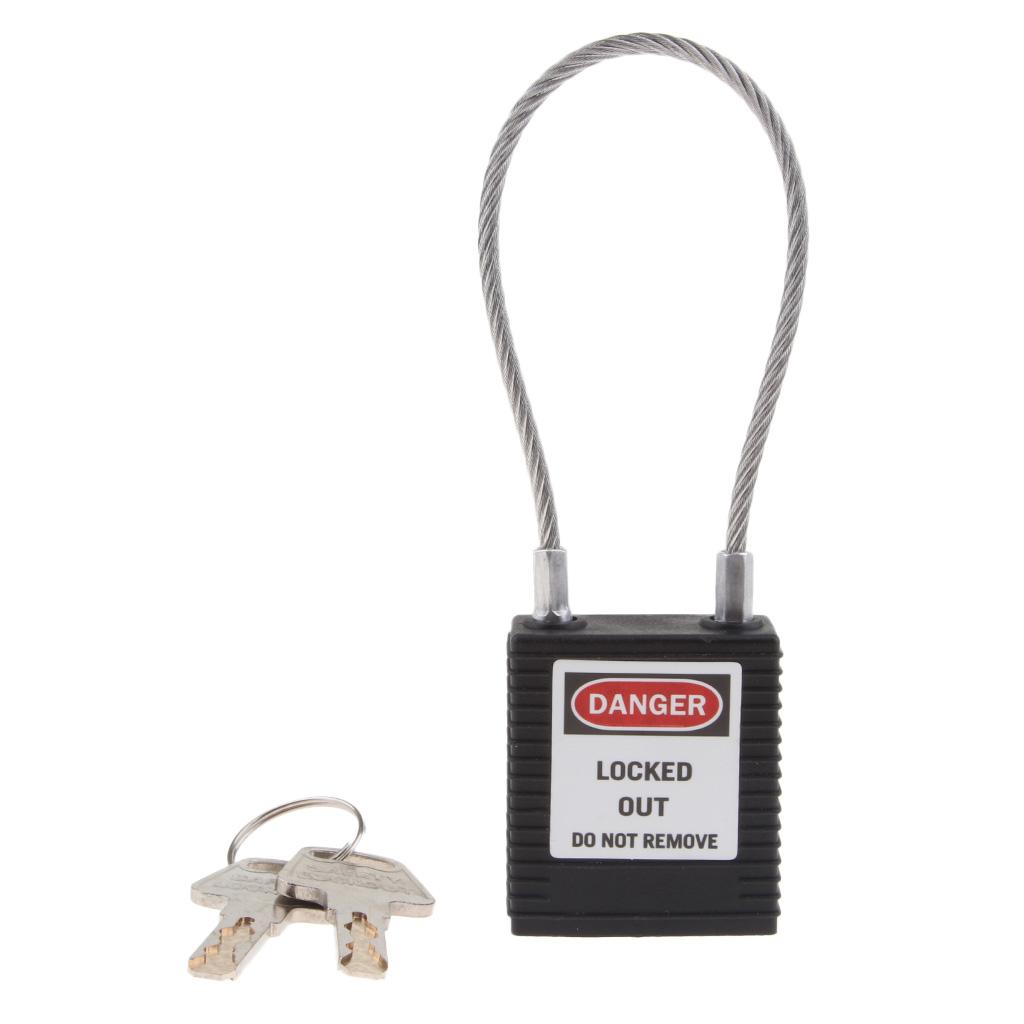 Nylon Shackle Safety Lockout Padlock Keyed Different,Standard 6-pin cylinder