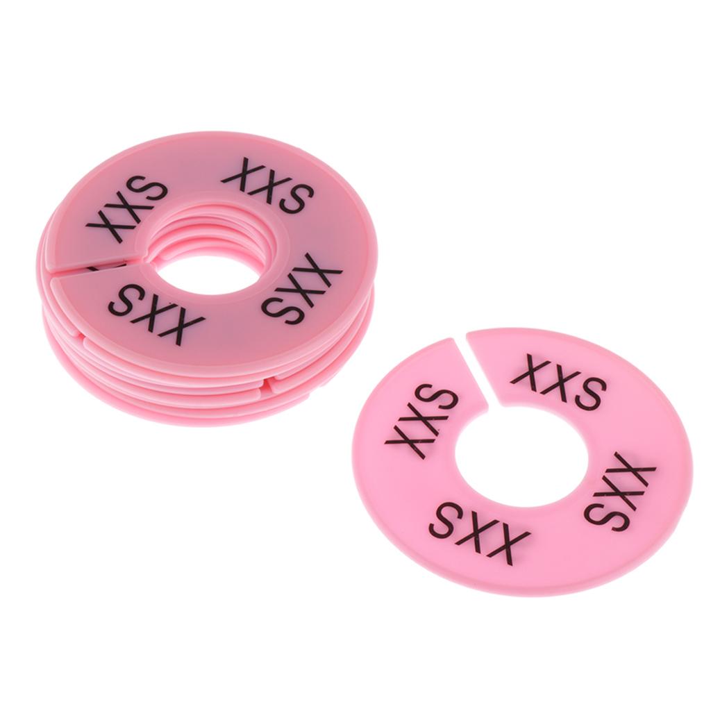 10pcs Clothing Rack Size Dividers Wardrobe Round Hangers Dividers 8 Colors eBay