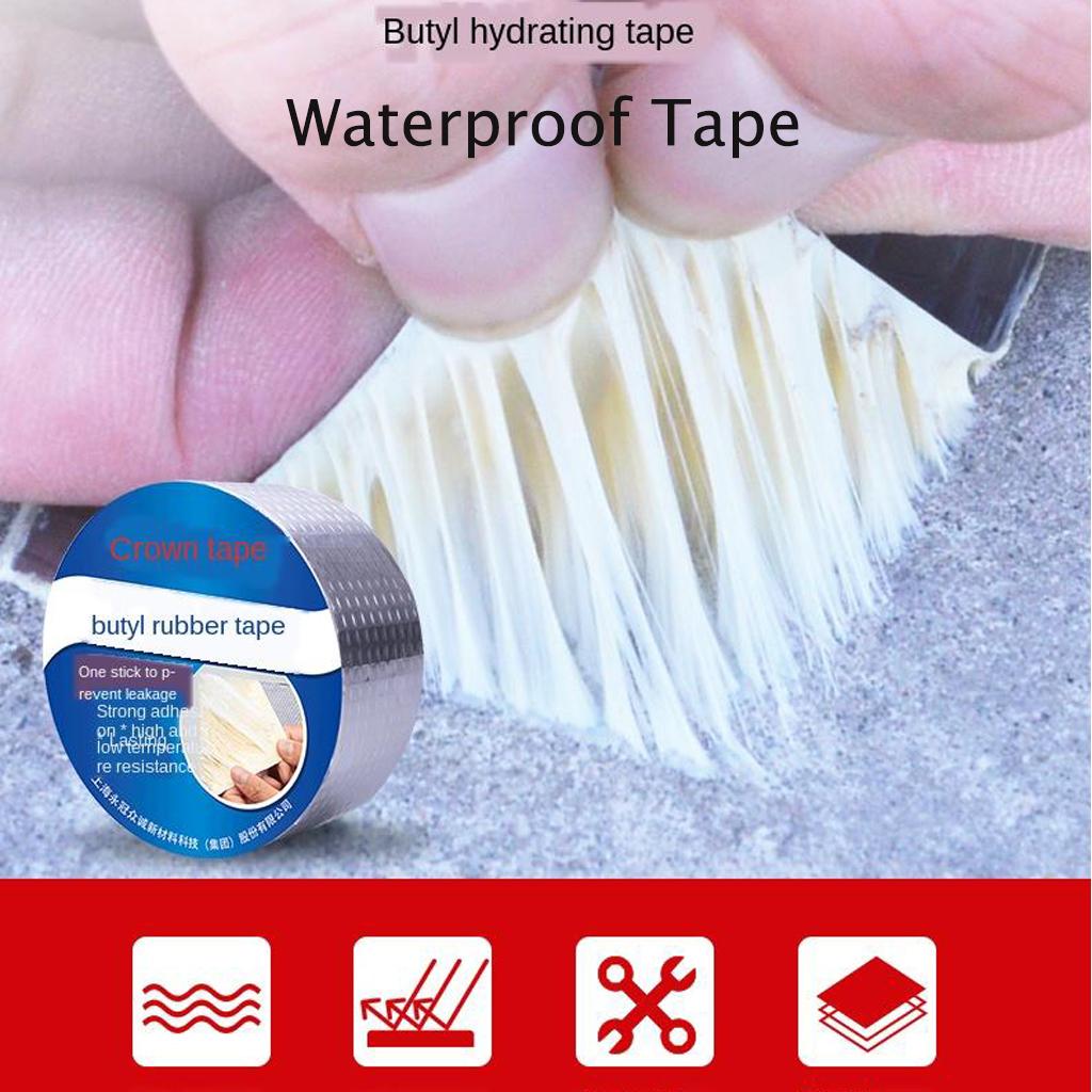 Waterproof Tape Roof Cement Ground Cracks Repair Tape Self-adhesive 5cmx5m