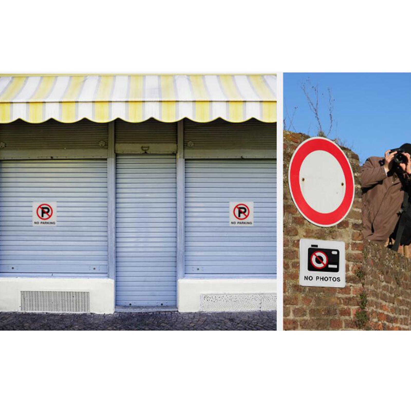 2Pcs Notice Sign Acrylic Business Self-adhesive Stickiness for Offices