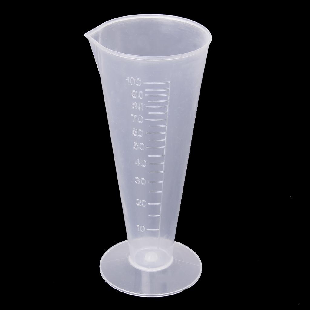 100ml Kitchen Laboratory Plastic Measurement Beaker Measuring Cup   