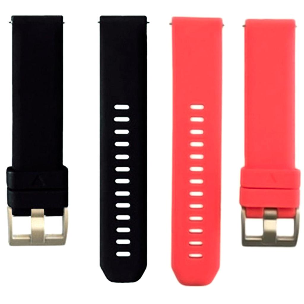 2x 20mm Universal Silicone Quick Release Sweatproof Watch Bands Wrist Strap