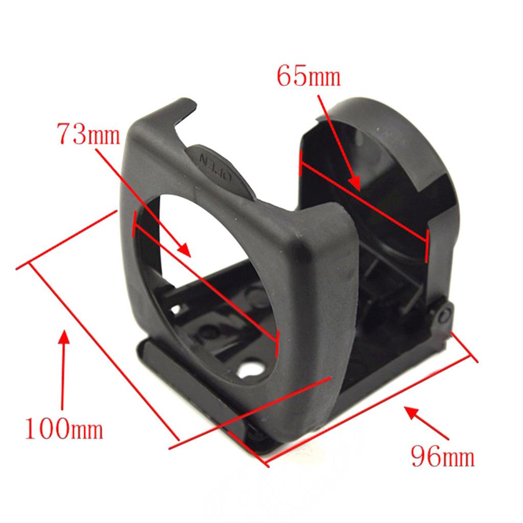 3xCar Vehicle Truck Hard Plastic Folding Drink Bottle Can Cup Holder Black